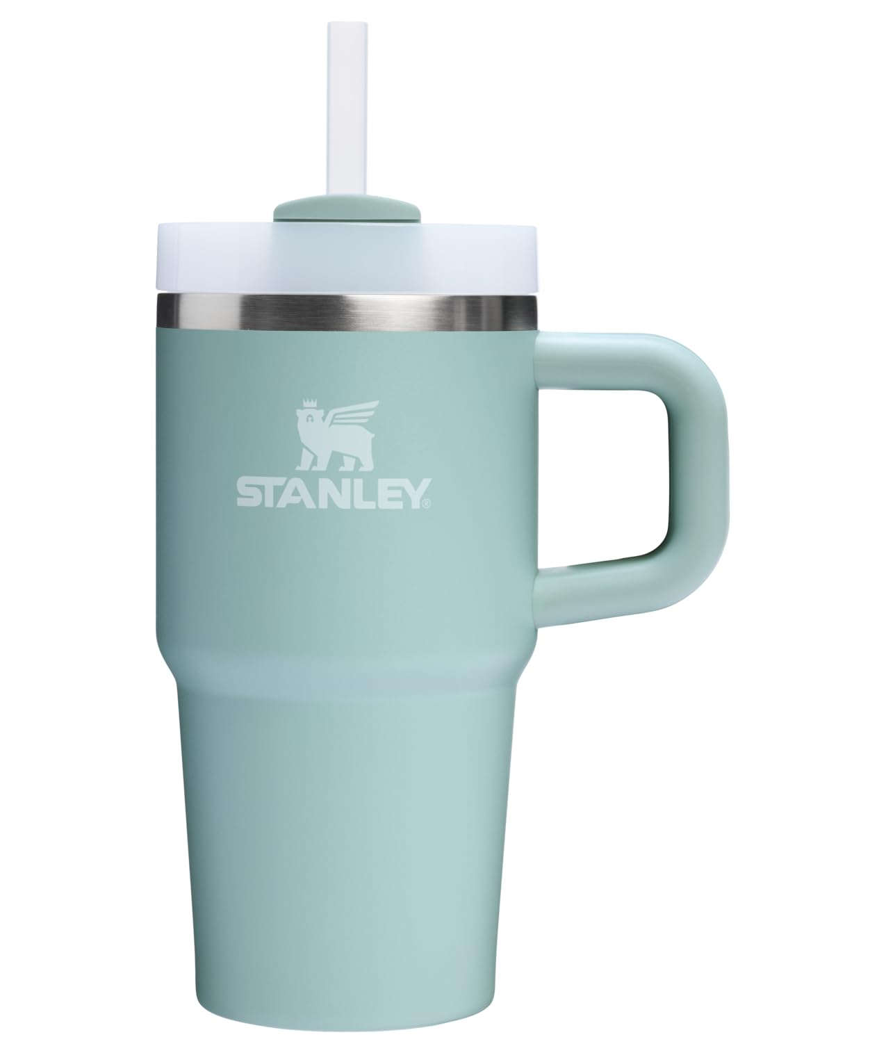 STANLEY Quencher H2.0 Tumbler with Handle and Straw 14 oz | Flowstate 3-Position Lid | Cup Holder Compatible for Travel | Insulated Stainless Steel Cup | BPA-Free | Azure