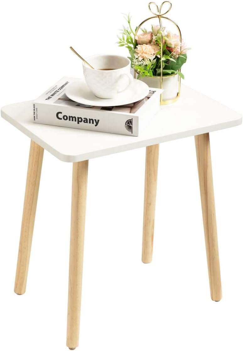 FORAOFUR Side Table, Small End Table Accent Table Living Room Bedroom Balcony Office, Modern Side Table Bedside Table Home Decor, Small Table for Small Spaces, Small Coffee Table, Easy Assembly