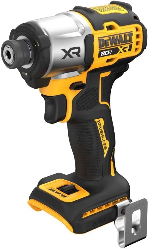 DEWALT 20V MAX XR Impact Driver, Brushless, 1/4", 3-Speed, Bare Tool Only (DCF845B)