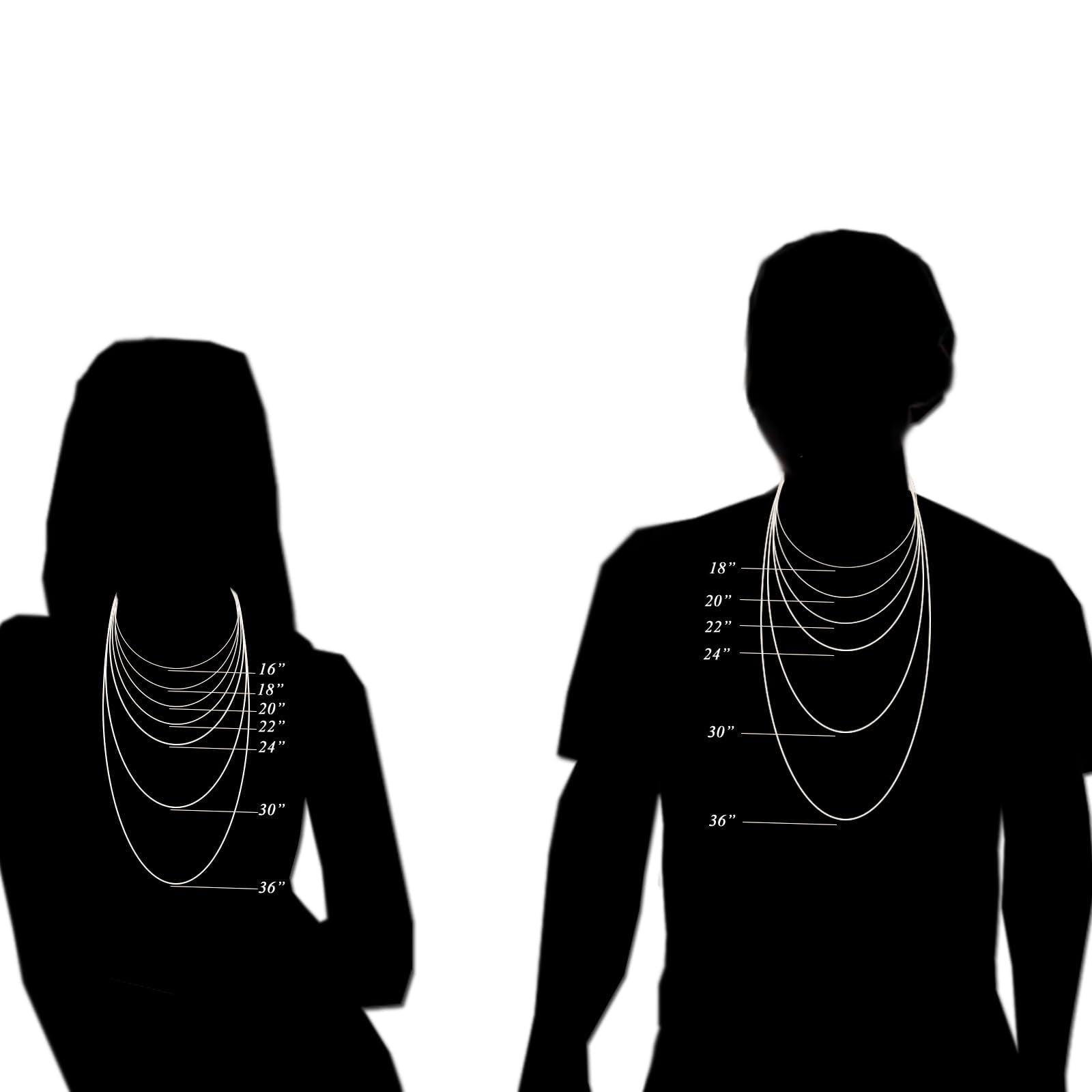 DIFINES Corrente de Corda de 3mm com Corte Diamante em Ouro Amarelo Maciço 14k Real com Fecho Lagosta, Presentes Ideais para Mulheres ou Homens - 16"