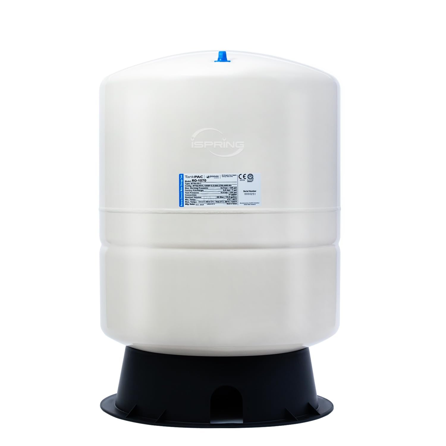 iSpring CU-A4 0.01μm Ultra-Filtration Under Sink Water Filter System, Tankless 4-Stage High Capacity, Remove 99.99% Contaminants, Quick Filter Change with Brushed Nickel Faucet, White