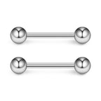 Ruifan 316L Stainless Steel Nipple Shield Barbell Ring Bar Body Piercing 14G