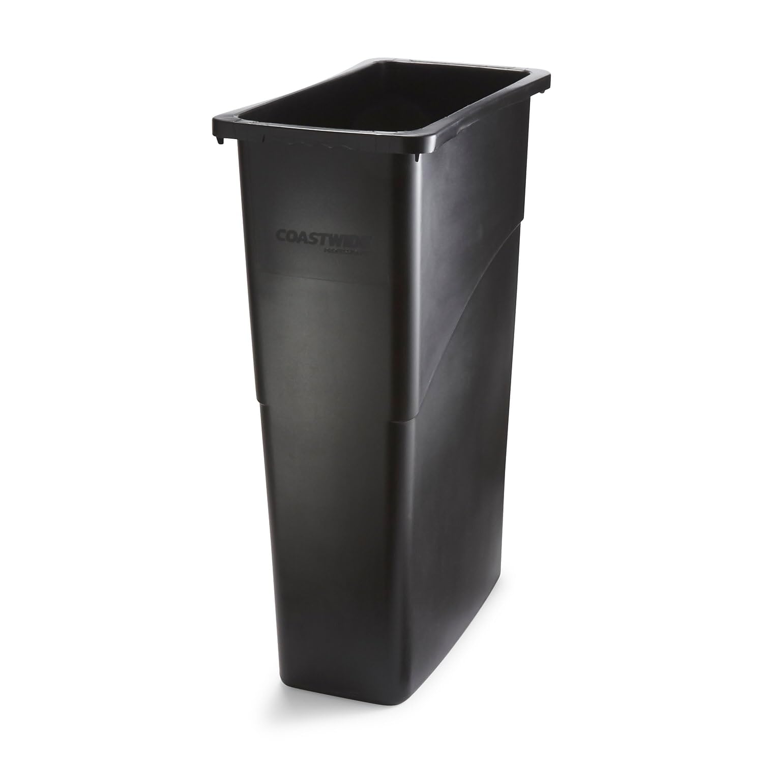 STAPLES COASTWIDE 2625781 Indoor Trash Can Without Lid Black Plastic 23 Gal. (BPR50718)