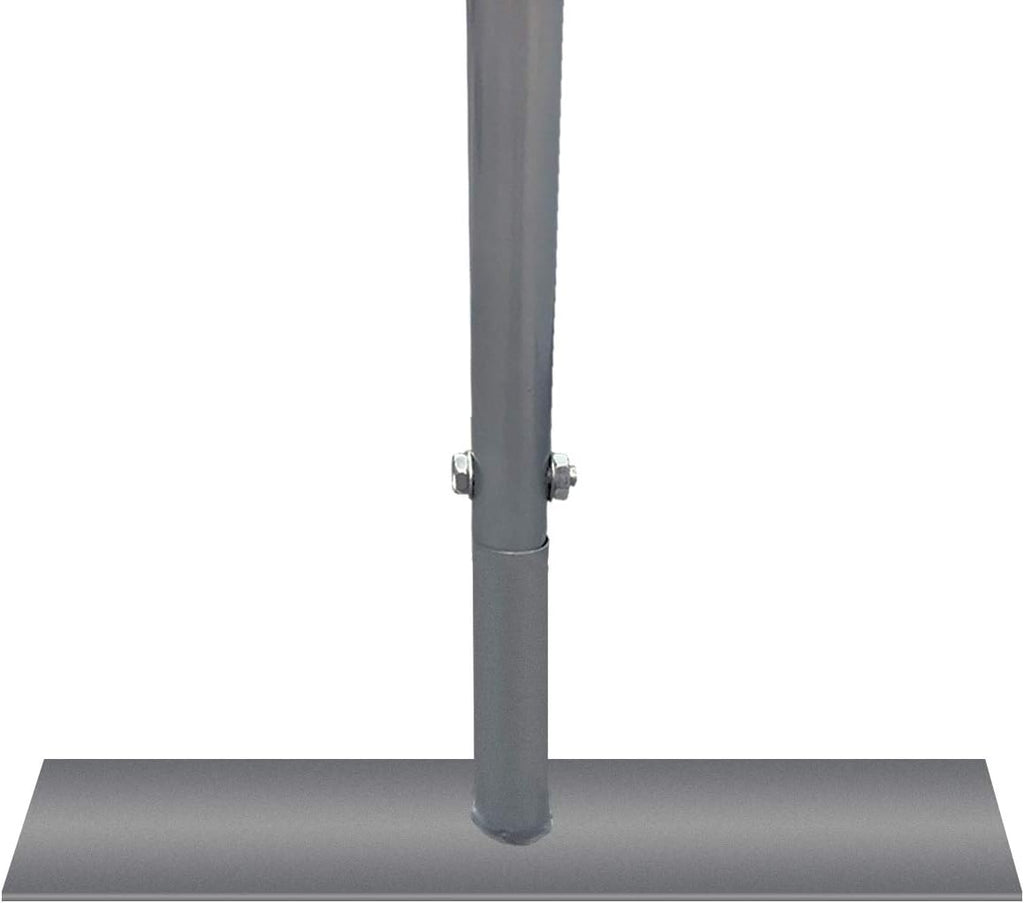 Electriduct 7.3 Feet Heavy Duty Galvanized Steel Barrier Interlocking Crowd Control Barricade with Flat Feet (Pack of 4)