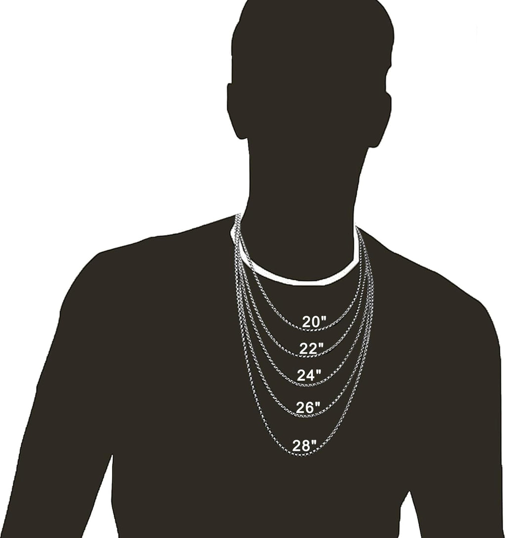 YL Men's Cross Necklace 316L Stainless Steel Large Jesus Christ Pendant Jewelry Rolo Chain for 24''