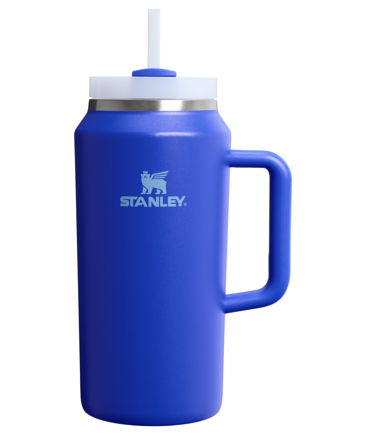 STANLEY Quencher H2.0 Tumbler with Handle and Straw 14 oz | Flowstate 3-Position Lid | Cup Holder Compatible for Travel | Insulated Stainless Steel Cup | BPA-Free | Azure
