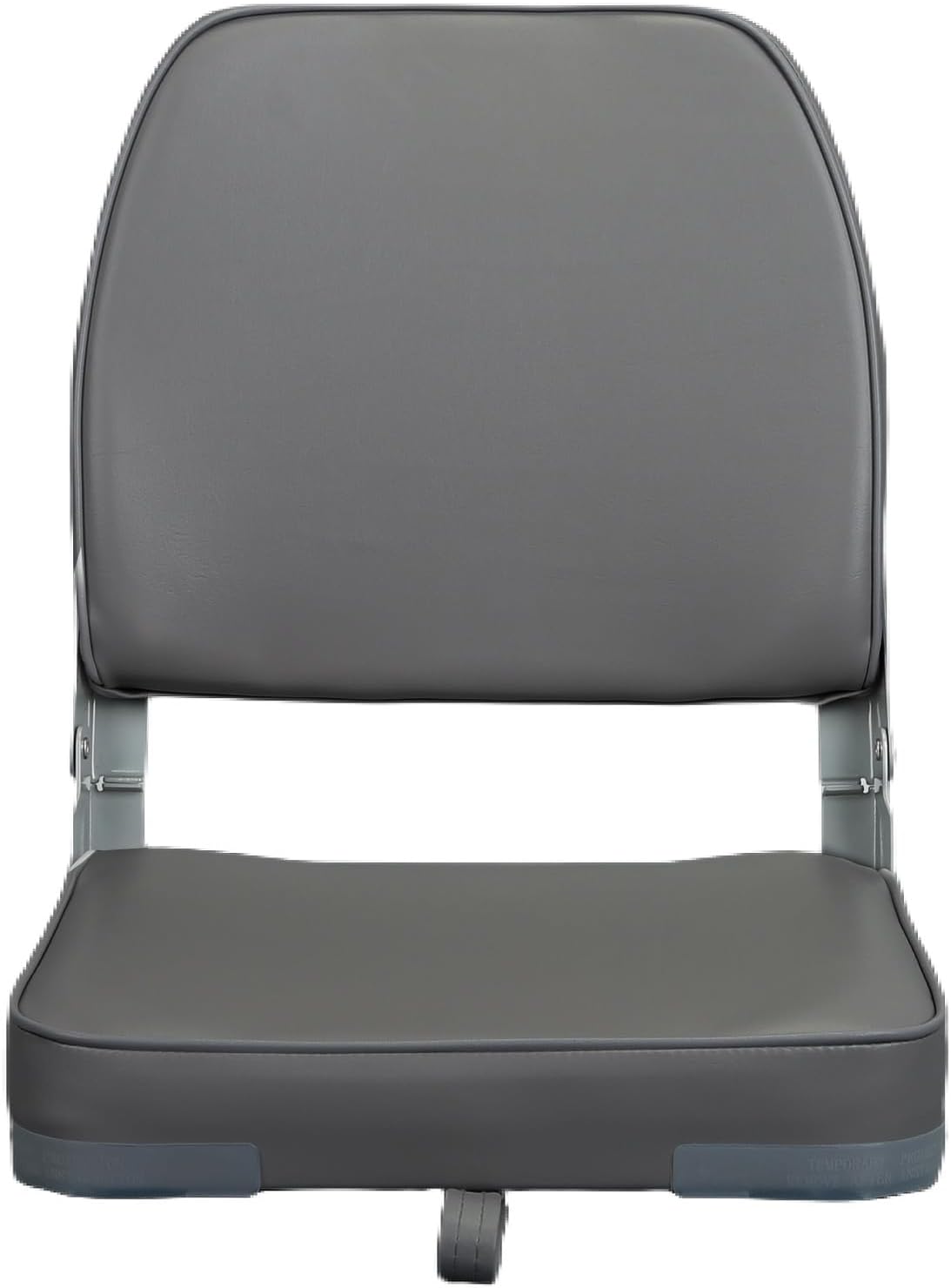 Low Back Boat Seat Fold-Down Fishing Boat Seat, 1 Pack, Dark Gray