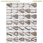 Ekena Millwork WALW24X24X0375HASMF Hastings 3/8"T Decorative Fretwork Wall Panels, 15 1/2" W X 23 H, MDF