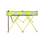 Flex-Safe Safety Barriers, Portable Expandable Barricade 5 ft Traffic Barricade Parking Barrier Folding Security Gate Scissor Gate Traffic Cones Alternative High Vis Yellow
