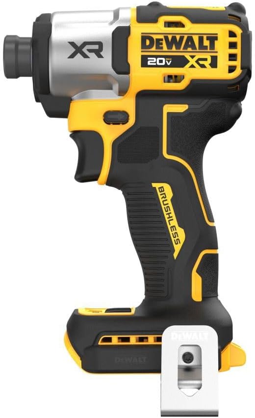 DEWALT 20V MAX XR Impact Driver, Brushless, 1/4", 3-Speed, Bare Tool Only (DCF845B)