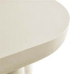 Modway EEI-6763-WHI Caspian Oval Concrete Coffee Table, White