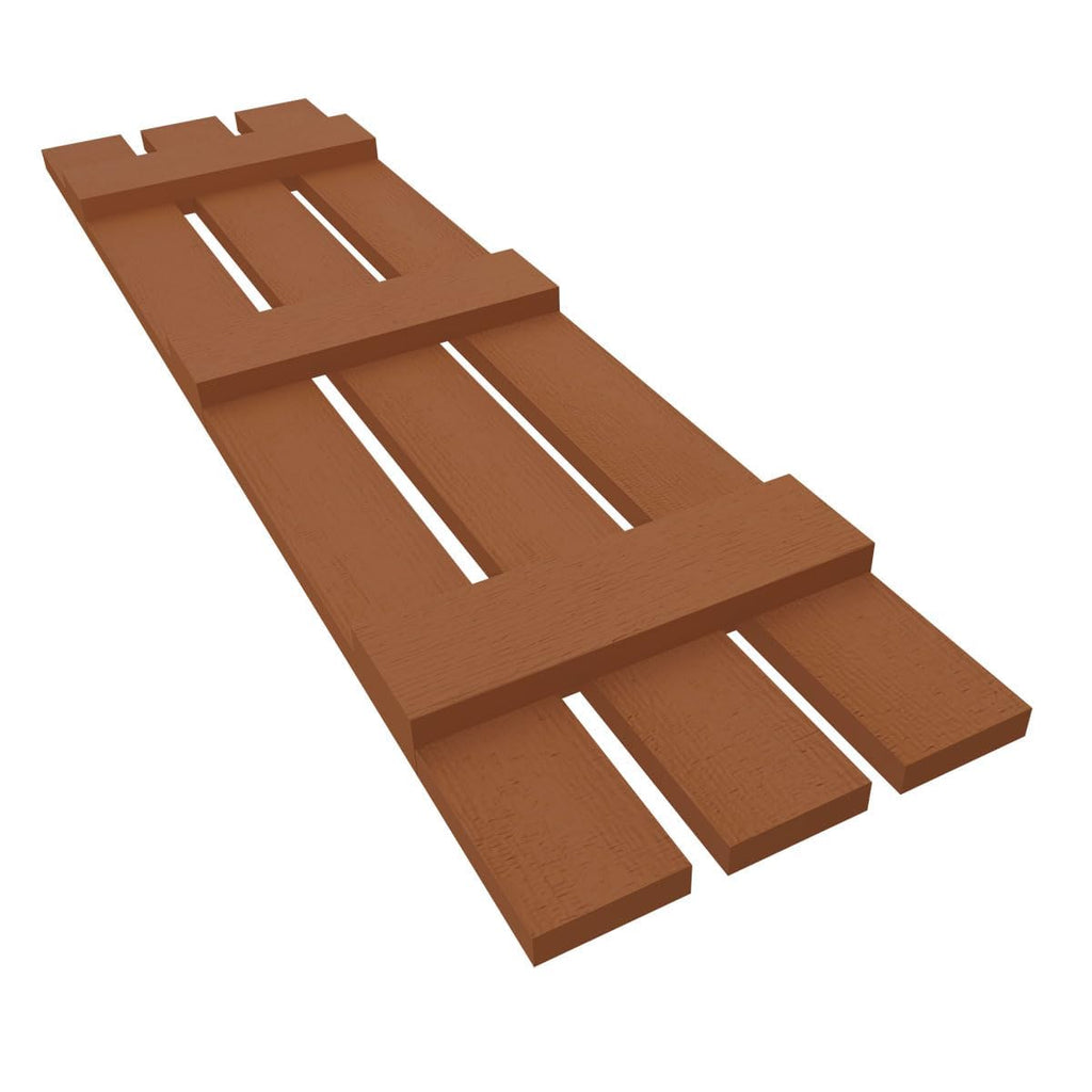 Mid America 00031259471 Standard Size Three Board Spaced, w/Installation Lok's & Matching Screws (Per Pair) Vinyl Shutters, 59-in. H, 471-Treated Cedar