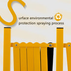 GYMTIME Industrial Expandable Metal Barricade, 16 Feet, Easily Assembled Safety Barrier with Casters, Flexible Mobile Gate, Adjustable Traffic Fence