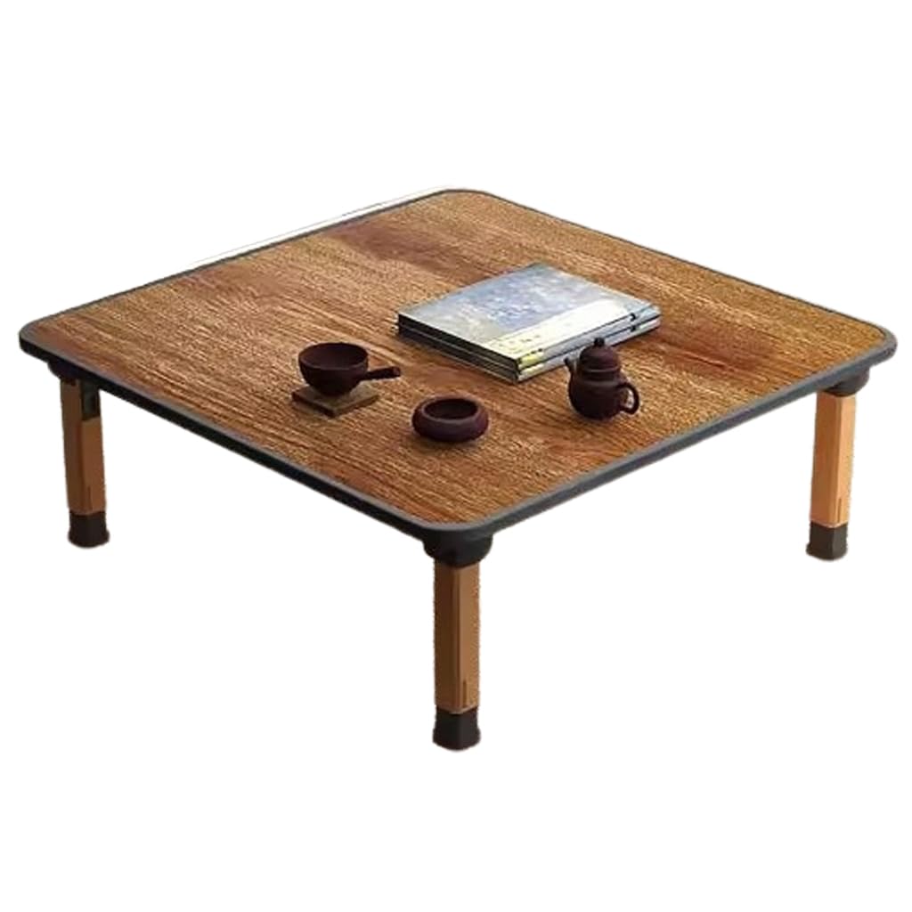 Folding Round Japanese-Style Tea Coffee Table Low Table, Foldable Dining Table, Study Table, Small Desk, for Tatami Sitting On The Floor Bedroom Bay Window Tea Room, Space Save(60 * 30cm)