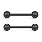 Ruifan 316L Stainless Steel Nipple Shield Barbell Ring Bar Body Piercing 14G