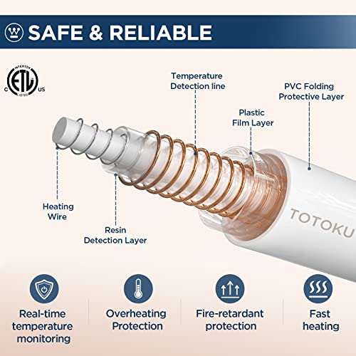 Manta eléctrica Westinghouse tamaño Queen, franela súper suave y acogedora 84" x 90" manta calefactable con 10 niveles de calentamiento rápido y apagado automático de 1-12 horas, lavable a máquina, certificación ETL y FCC, beige