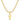 Fiusem Cross Necklace for Men and Women, Gold Plated Mens Cross Necklaces with 3.5mm Cuban Chain, Stainless Steel Pendant Chain 16-24 Inches