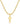 Fiusem Cross Necklace for Men and Women, Gold Plated Mens Cross Necklaces with 3.5mm Cuban Chain, Stainless Steel Pendant Chain 16-24 Inches