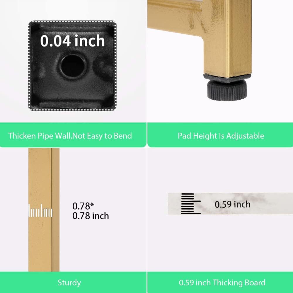 AZL1 Life Concept Modern Square Side End Accent Table for Living Room Bedroom Balcony Family and Office