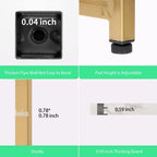 AZL1 Life Concept Modern Square Side End Accent Table for Living Room Bedroom Balcony Family and Office