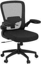 FelixKing Office Chair, Ergonomic Desk Chair Breathable Mesh Chairs Adjustable High Back Lumbar Support Flip-up Armrests, Executive Rolling Swivel Comfy Computer Chairs Home Office Black