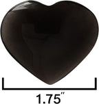 Heart 1.75 Inch with Black Pouch (Black Obsidian)
