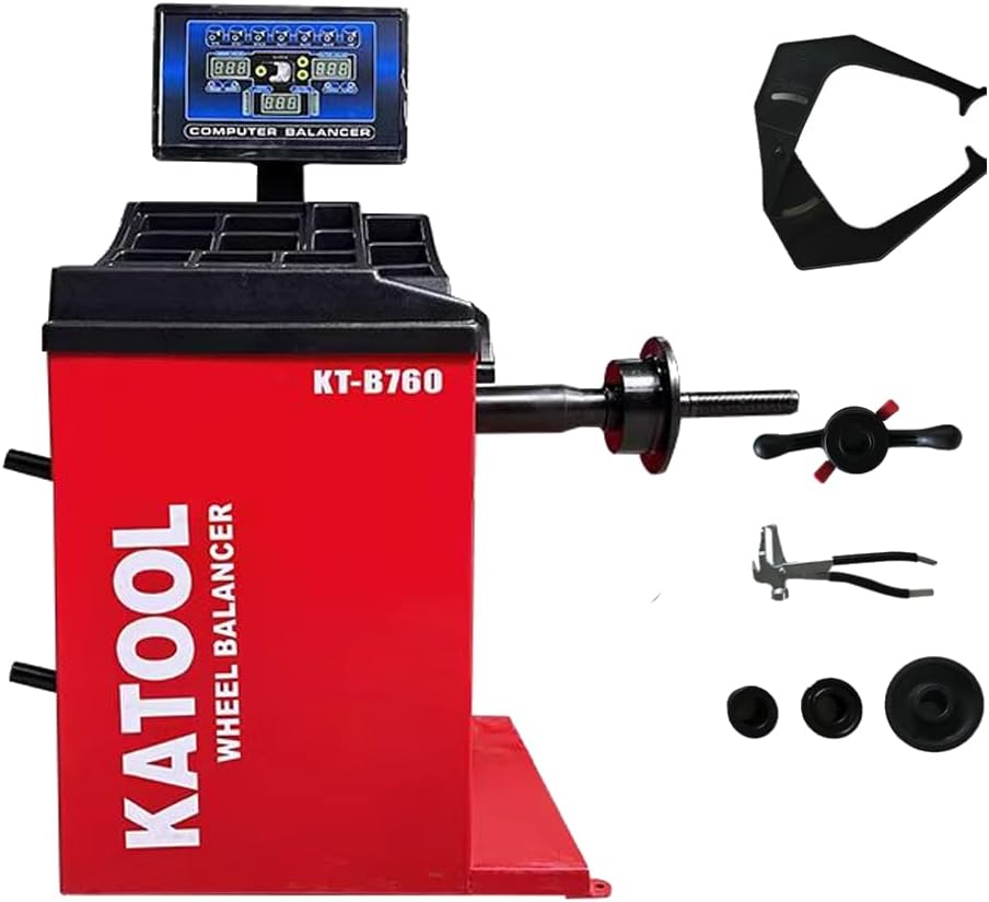 KATOOL 2.0 HP Motor Bead Blaster Tire Changer Machine Wheel Balancer Combo Tire Machine 24 Rim Wheel Tire Changer Wheel Changers
