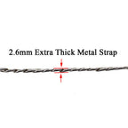 HAHIYO Mini Pochette Purse Chain Strap Slim Wide 7mm for LV Length 7.9 Inches Extra Thick 2.6mm Shiny Silver for Handbag Wallet Clutch Comfortable Flat Metal Strap 1 Pack