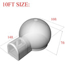 10FT Inflatable Bubble House with Bounce Jumping Area Commercial Grade PVC Bounce House, Bubble Balloon House for Kids,Toddler with Blower & Pumb & 50Pcs Balloons