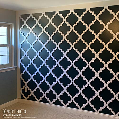 Ekena Millwork 15 3/8"W x 15 3/8"H x 3/8"T Medium Marrakesh Decorative Fretwork Wall Panels in Architectural Grade PVC