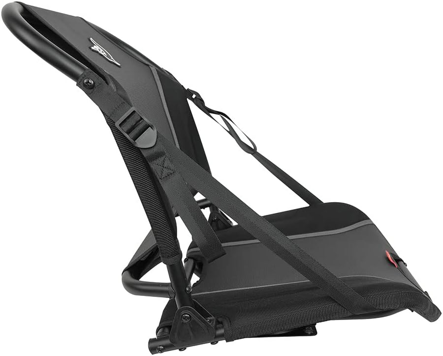Pelican Ergo360 Swivel Boat Seat - Premium Fishing Seat - Adjustable Backrest - Bass Raider Compatible - Black
