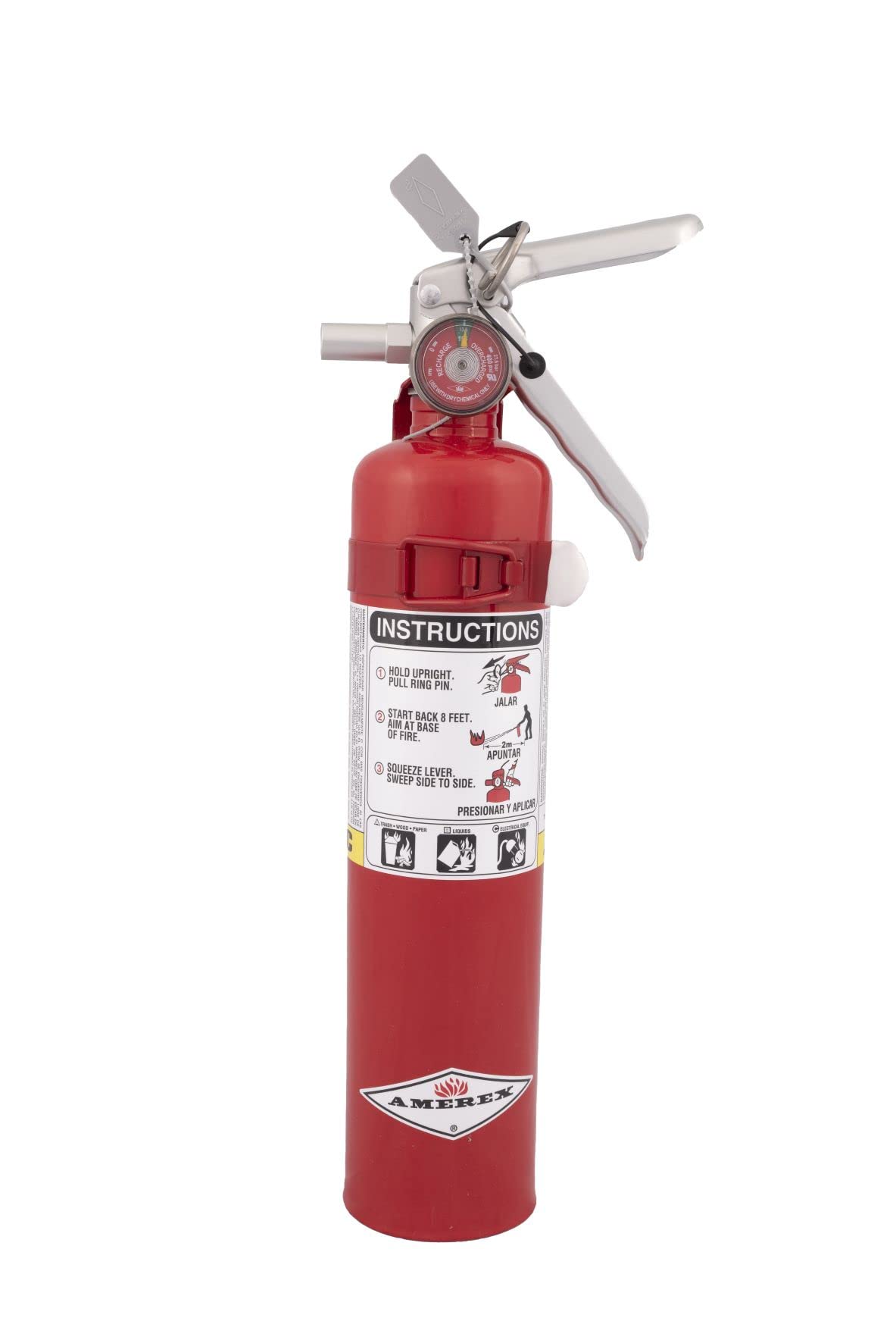 Amerex B456 10 lbs ABC Dry Chemical Fire Extinguisher with Wall Bracket