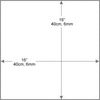 16 inch Square Glass Table Top - Tempered - 1/4" Thick Glass Surface, Safe Flat Polished, Eased Corners, Multipurpose for Dining Table, Patio, Coffee and End Table