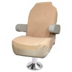 Boat Seat Cover - Microfiber, Quick-Dry, Universal Fit, Stylish Bass Design for Captain's Chairs, Pontoon Towel Seat Covers