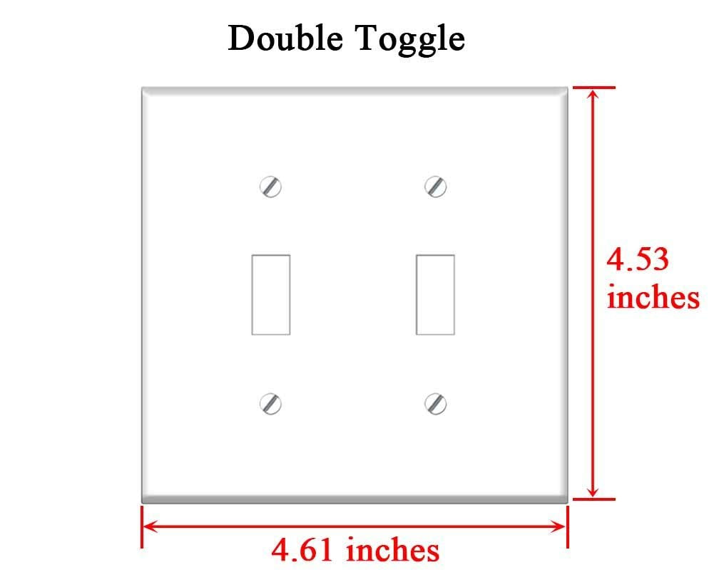 Switch Plate Double Toggle - Wood Boards Facade Wooden Wall Battens Background 3
