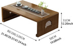 Folding Coffee Table Foldable Japanese Floor Table Low Table for Living Room,Dining Room,Tea,Tatami,Home Decoration (31.49 * 19.68 * 12.2 INCH)