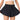 AIOIC Girls Butterfly Shorts Kids Flowy Shorts 2-in-1 Girls Butterfly Skirts with Pocket Black