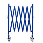 GYMTIME Industrial Expandable Metal Barricade, 16 Feet, Easily Assembled Safety Barrier with Casters, Flexible Mobile Gate, Adjustable Traffic Fence