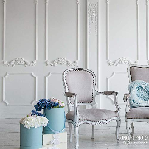 Ekena Millwork PNL20X24AS-02 20"W x 24"H x 1/2"P Ashford Molded Scalloped Wainscot Wall Panel