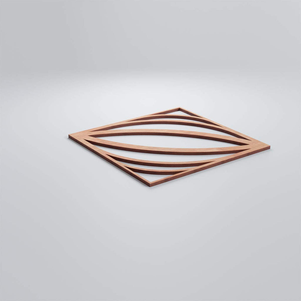 Ekena Millwork WALW16X16X0375OTSCH Otis 3/8"T Decorative Fretwork Wall Panels, 15 3/8"W X 15 3/8"H, Cherry