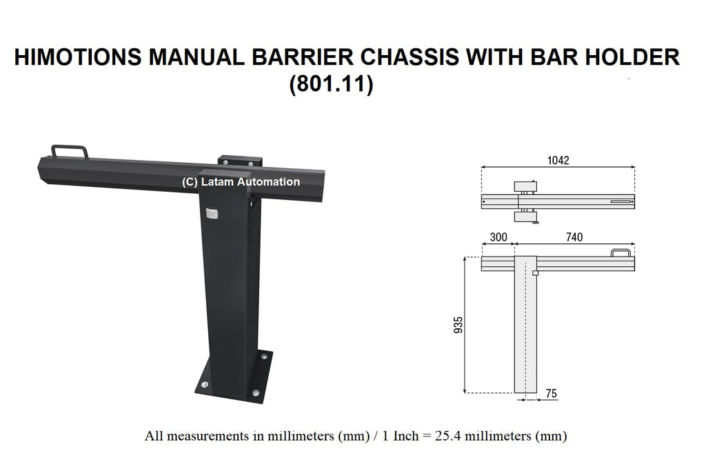 BENINCA HI-MOTIONS Manual Parking/GATE/Road Barrier KIT (LIMIT4-NA)