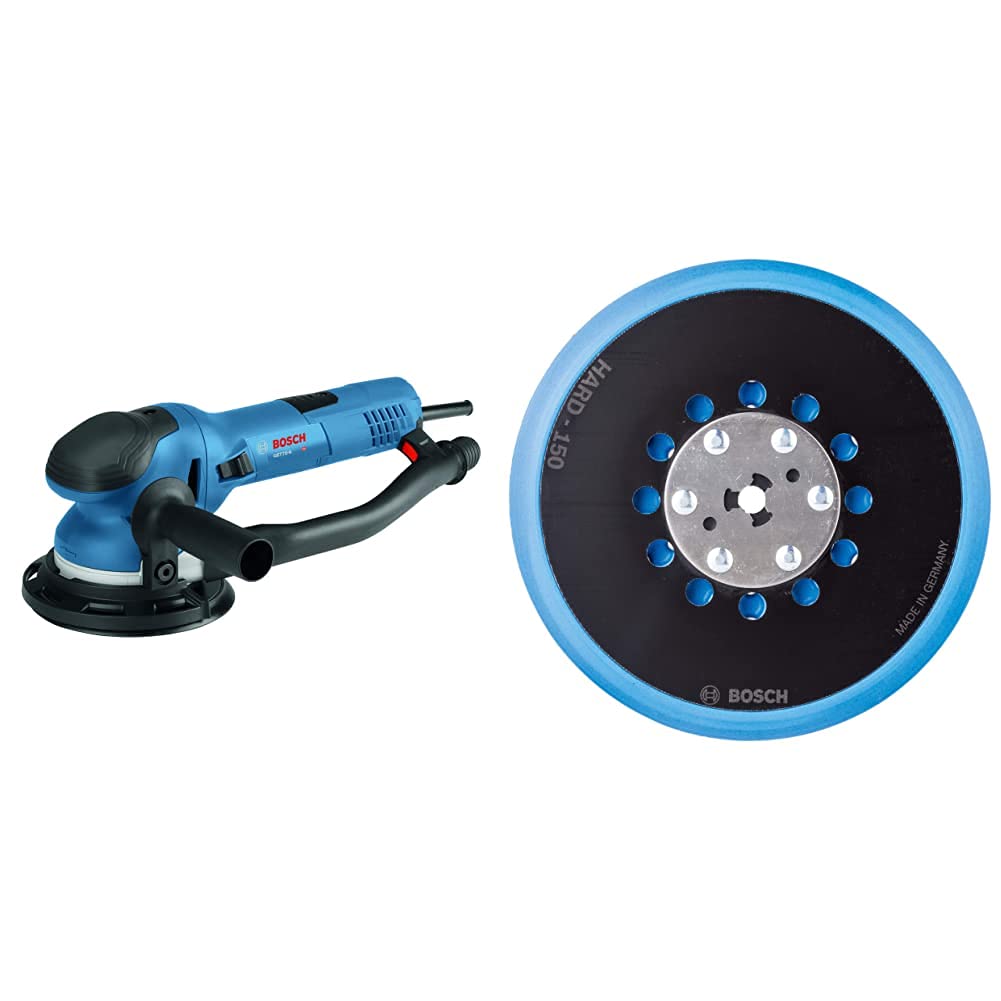 BOSCH GET75-6N Electric Orbital Sander, Polisher - 7.5 Amp, Corded, 6 Inch Disc Size - Dual-Mode: Random Orbit & Turbo