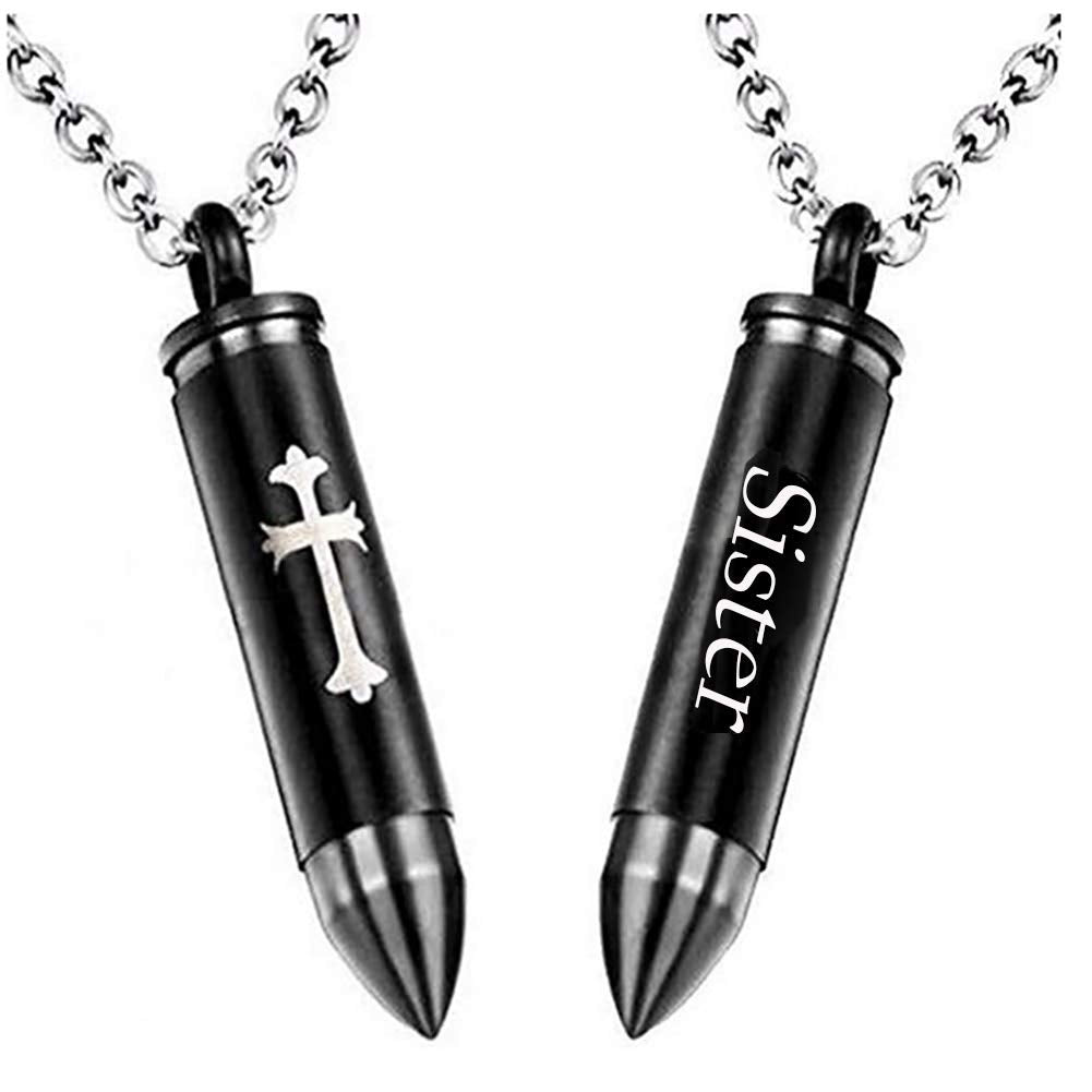 Celtic Cross Bullet Urn Necklaces for Ashes Cremation Jewelry Keepsake Memorial Pendant