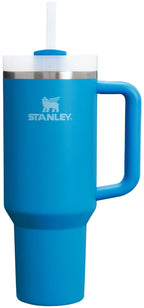 STANLEY Quencher H2.0 Tumbler with Handle and Straw 14 oz | Flowstate 3-Position Lid | Cup Holder Compatible for Travel | Insulated Stainless Steel Cup | BPA-Free | Azure