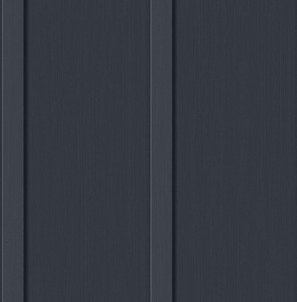 NextWall Faux Board and Batten Peel and Stick Wallpaper (Dark Blue)