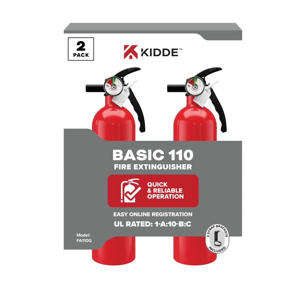 Kidde Multi Purpose Fire Extinguisher for Home, Office, Dorm, Residential, 1A10BC, 6 Pack