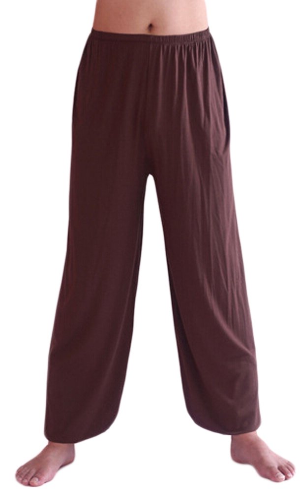 AvaCostume Men's Lightweight Loose Yoga Pants Elastic Waist Modal Yoga Harem Pants