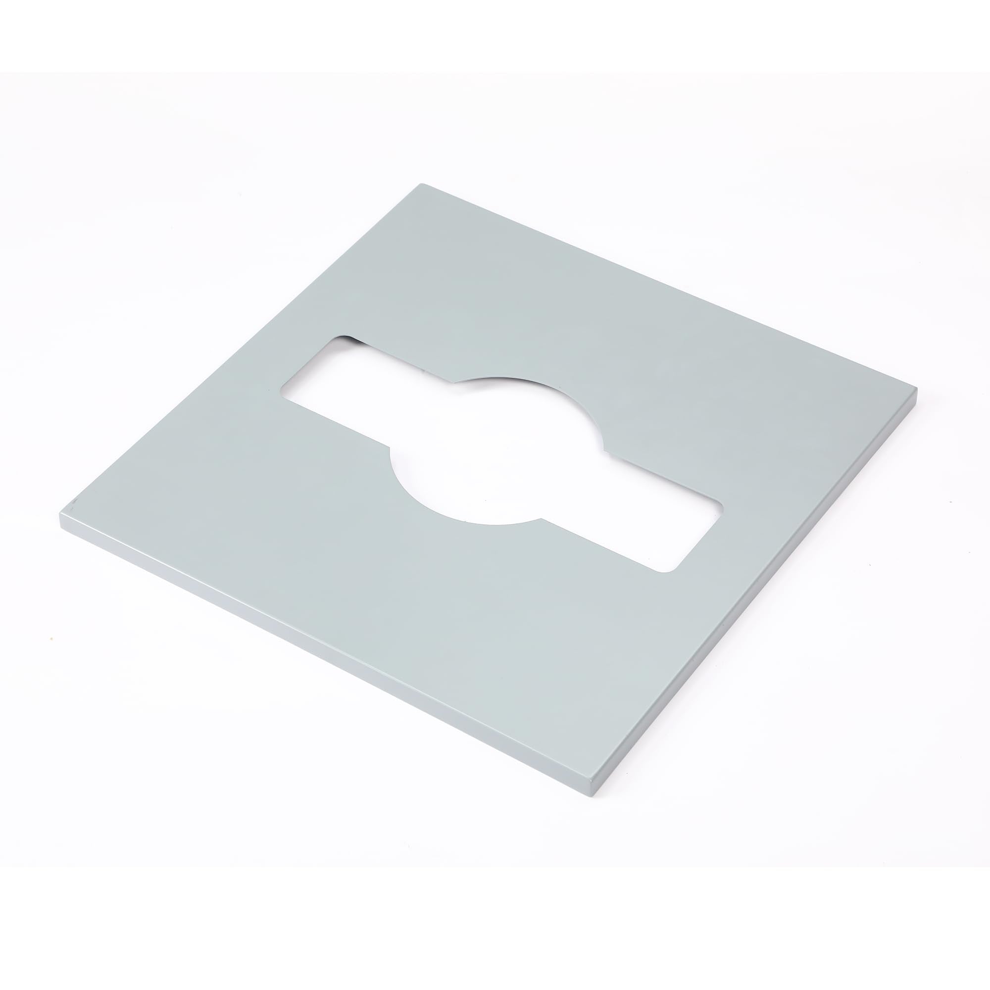 Alpine Commercial Indoor Recycle Bin - 29 Gallon Modern Looking Black Recycle Bin, Office Recycling Bins, Metal Trash and Recycling Container with Stickers & 3 Optional Lids (lid Sold Separately)