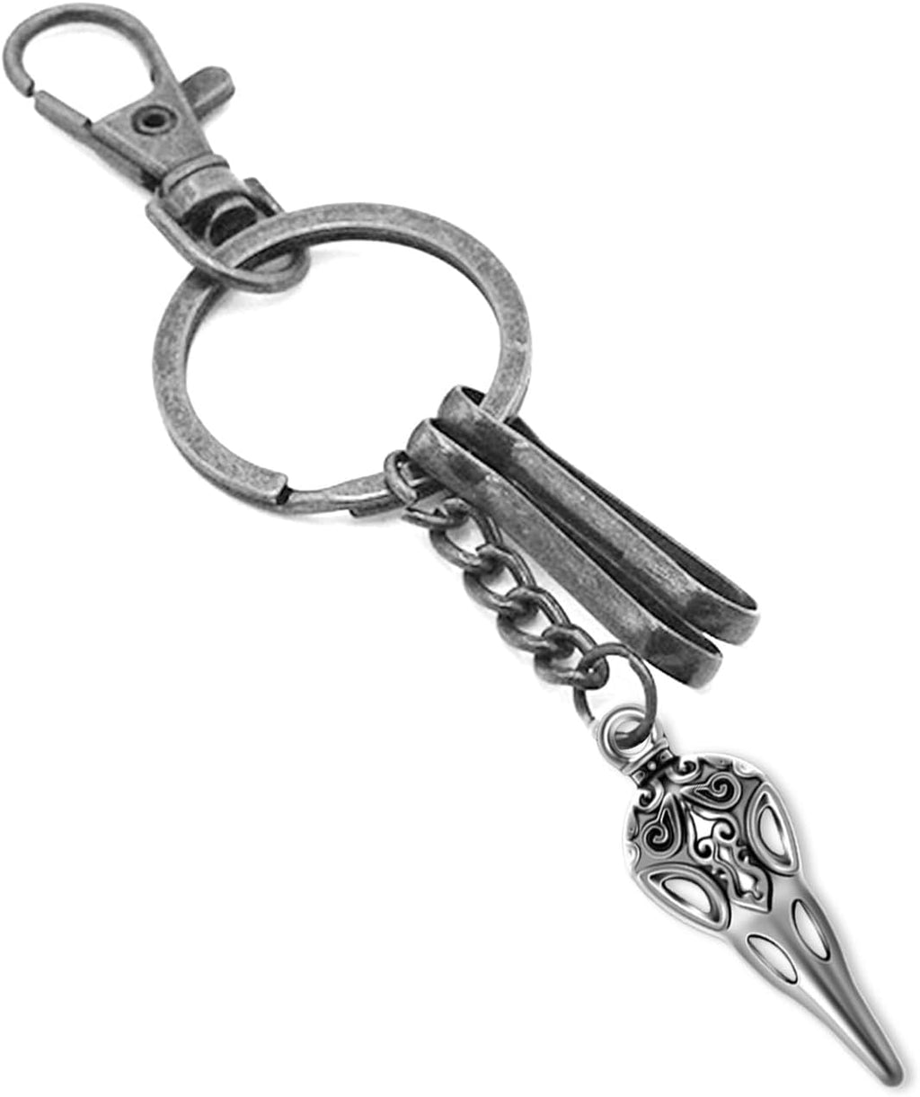 50Pcs Alloy Raven Skull Charms Bird Head Skeleton Charms Crow Beak Bird Skull Charm Eagle Skull Pendant Charm For Halloween Witch Pagan Necklace Earring Jewelry Making Crafting