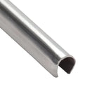 Easy Fix Hardware Snap On Repair Track Cover 1/4" inch for Sliding Patio Glass Doors | Sliding Door Repair Replacement Stainless Steel | Fix Sliding Glass Door Track Cover (6 Feet)